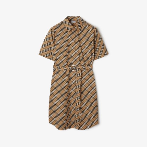 cotton shirt dress #2504120909