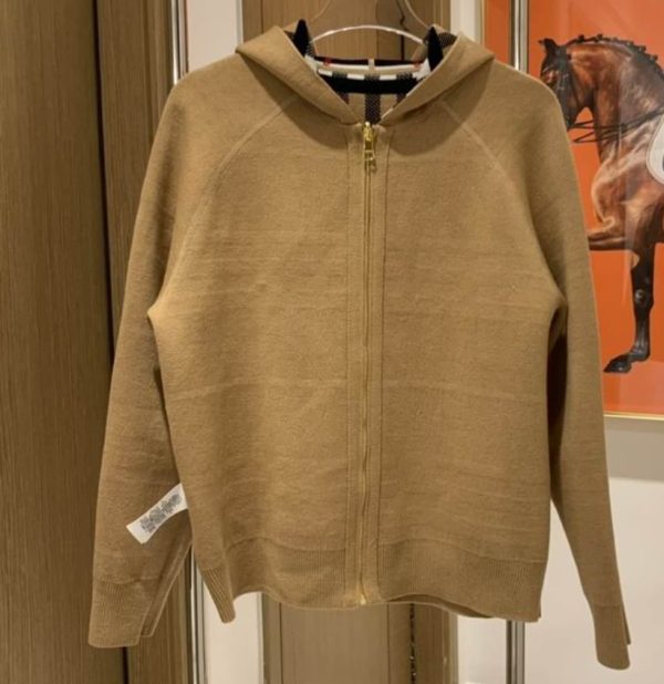 wool hoodie cardigan reversible #2509121702 - Image 2