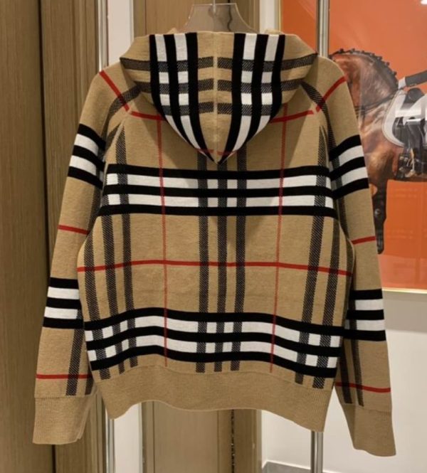 wool hoodie cardigan reversible #2509121702 - Image 3