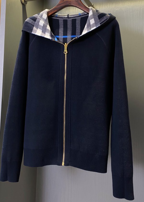 wool hoodie cardigan reversible #2509121702 - Image 7